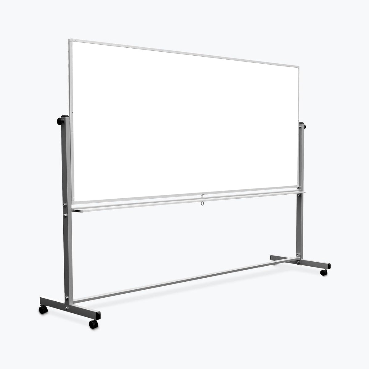 Luxor Mobile Dry Erase Double-Sided Magnetic Whiteboard with Aluminum Frame a...