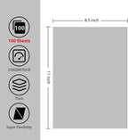 OcePor 100 Sheets Grey Cardstock Paper, Colored Printer Paper 8.5 x 11 - Image 2