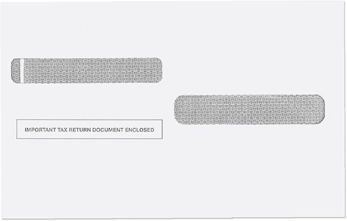 NextDayLabels - W-2 Tax Forms Double Window Security Envelopes by NextDayLabels