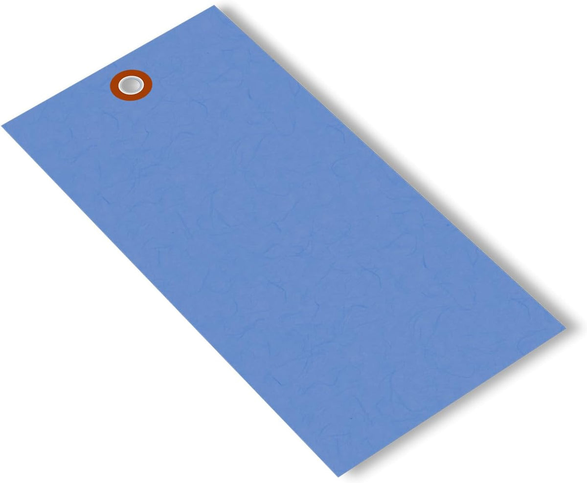 SmartSign 6.25 x 3.125 inch “Blue” Blank Tyvek Shipping Tags