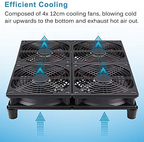 GDSTIME Router Cooling Fan with AC Plug Speed Control for ASUS GT/RT-AC5300
