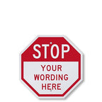 SmartSign Custom STOP Sign 12" x 12" 3M Engineer Grade Reflective Aluminum by SmartSign