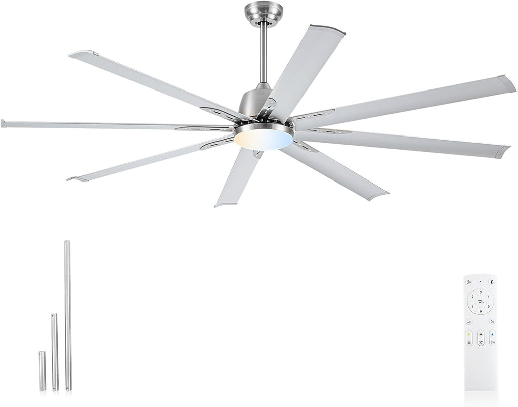 72 inch aluminum ceiling fan with lights for, main product view