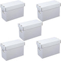 PIT66 5 Pcs Comic Book Storage Boxes, Holds 150-175 Comics Each, Collapsible