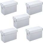 PIT66 5 Pcs Comic Book Storage Boxes, Holds 150-175 Comics Each, Collapsible