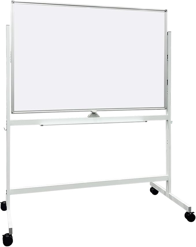 Large Rolling Whiteboard on Wheels, Portable Standing Dry Erase Board Easel - Image 3