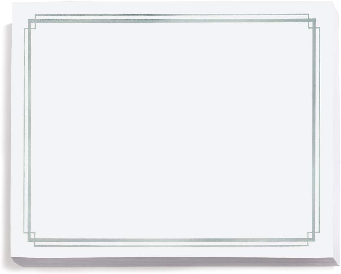 PaperDirect Silver Foil Elegance Border Specialty Certificates, 38lb White Paper