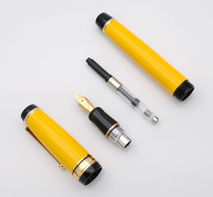 xixixiaozhu Metal Big Fountain Pen Set Medium Nib 0.7mm, Includes Ink Refill - Image 4