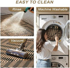 easy jute runners for hallways 2x6, washable striped, package contents