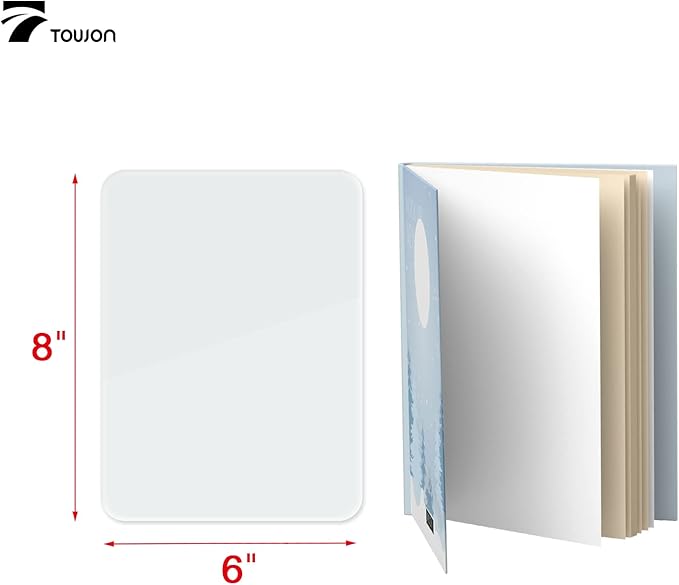 TOWON Small Glass Dry Erase Board, Desk White Board - Image 7