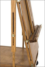 creative mark monet wooden french walnut color easel, front angle view