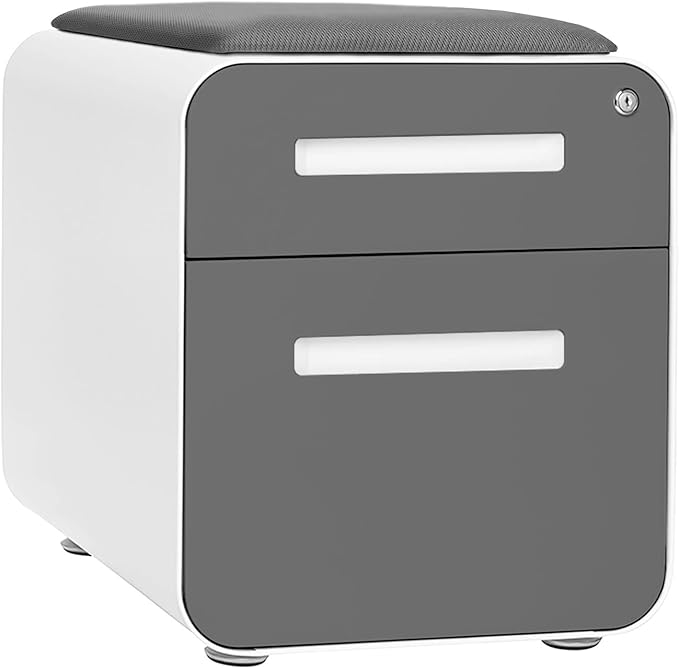 Laura Davidson Furniture STOCKPILE Mini Seated 2 Drawer Mobile File Cabinet - Image 5