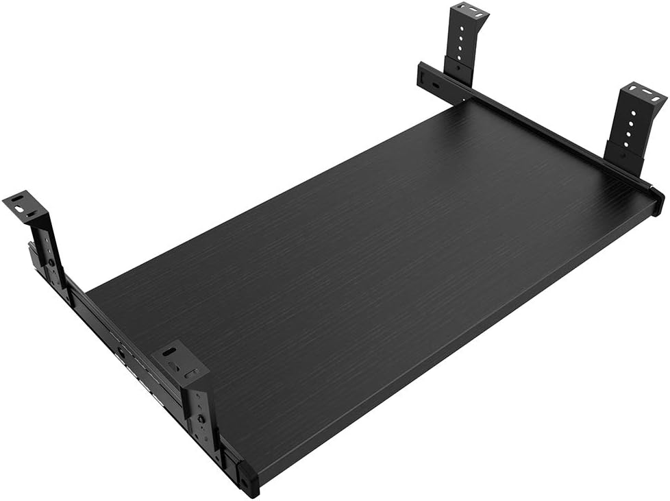 FRMSAET Office Product 20/24/30 inch Keyboard Drawer Tray(20 in, Black)