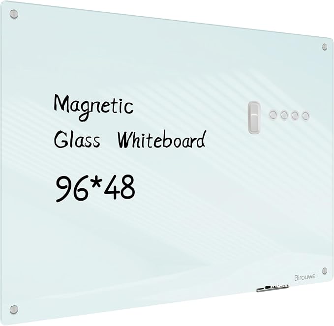 Magnetic Glass Whiteboard by Unknown