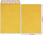 Bonfasvo 300 Pack 10x13 Brown Catalog Envelopes Peel & Seal Security Mailing - Image 2