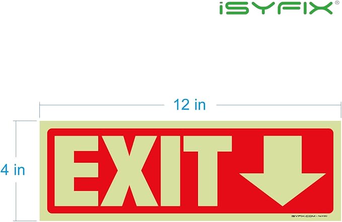 iSYFIX Exit Stickers Signs - Image 8