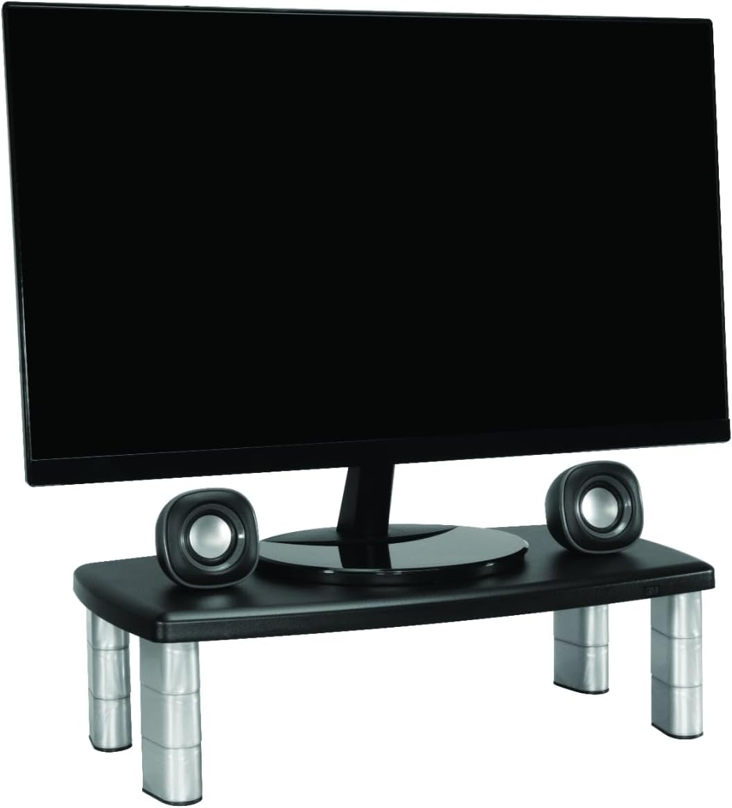 3M Extra Wide Adjustable Computer Monitor Stand, 20 in x 12 in