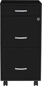 Lorell LYS SOHO Box/File/File 3-Drawer Mobile File Cabinet - Image 4