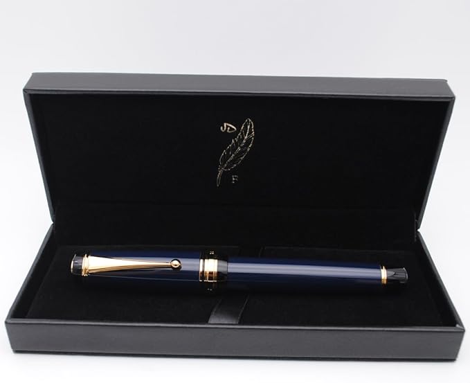 xixixiaozhu Metal Big Fountain Pen Set Medium Nib 0.7mm, Includes Ink Refill - Image 6