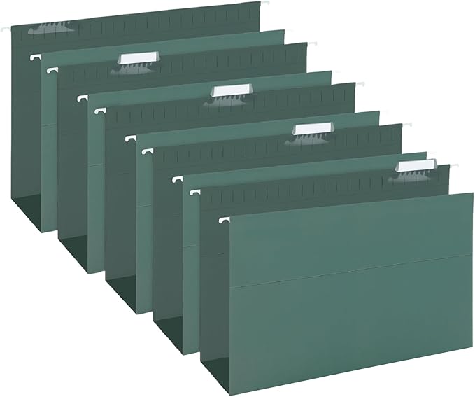 HERKKA Extra Capacity Hanging File Folders, 30 Pack Reinforced Legal Size by HERKKA