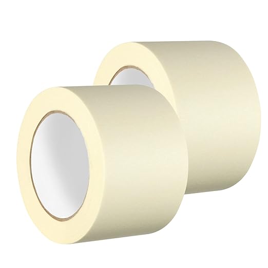 GTSE Wide Masking Tape, 2 Rolls, 3 inches x 55 Yards by GTSE