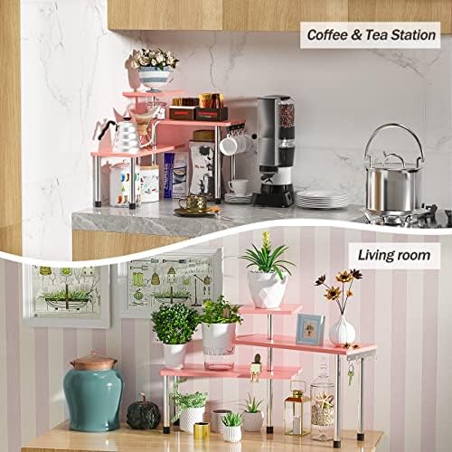 ZHWS Bathroom Counter Organizer Corner Shelf – Bathroom Organization Bamboo 3...