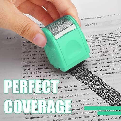 Nezyo 2 Pack Identity Protection Roller Stamp Identity Theft, Confidential - Image 5