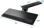 Cartmay Keyboard Tray Under Desk, 25x9.84'' Large Slide Out Swivel Tilt - Image 6