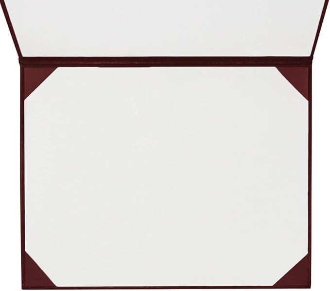 GraduationMall 8.5"x11" Smooth Padded Diploma Cover Certificate Holder Maroon - Image 4