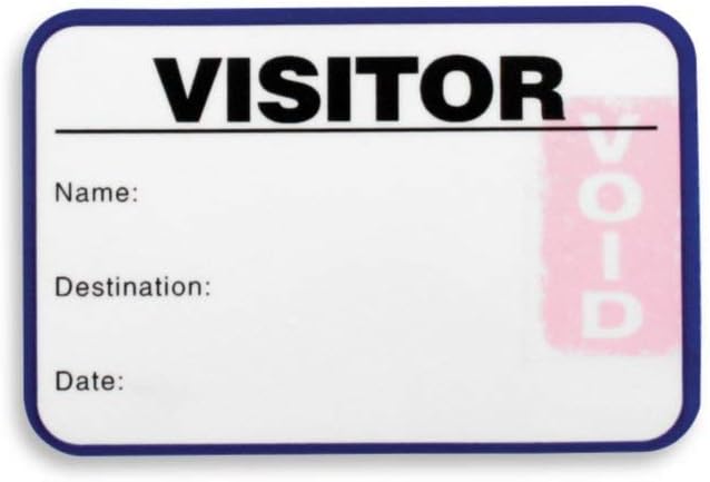 Visitor Log Book, Spiral-Bound Self Expiring Visitor Badges, Guest Register Book - Image 3