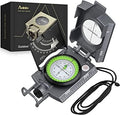 Anbte Compass Hiking Survival, IP65 Waterproof Metal Compass by Anbte