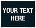 Personalized Custom Black Background Customize by SigoSigns