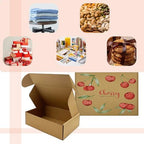 13x9x4 inch shipping boxes set of 20, brown, side view