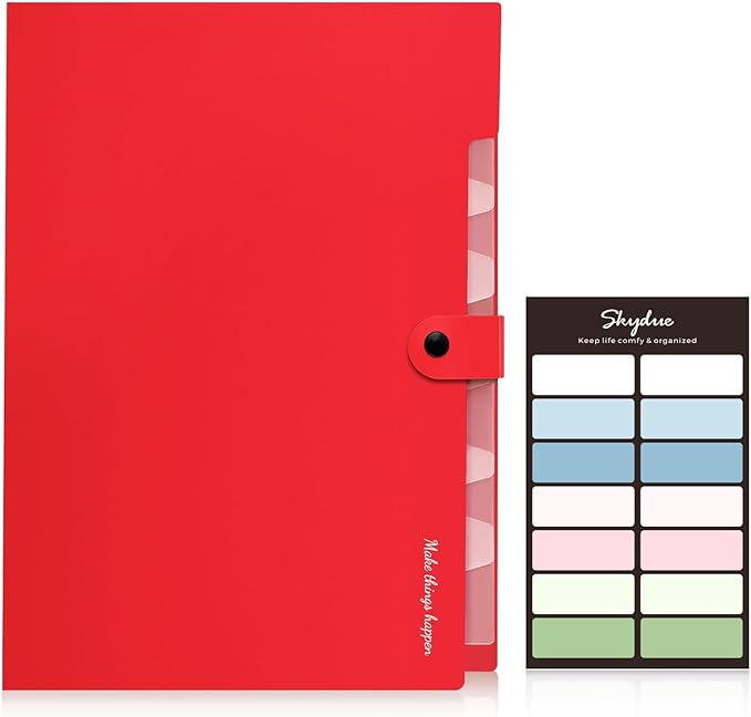 SKYDUE 8 Pockets Expanding File Organizer, Expandable File Folders - Image 2