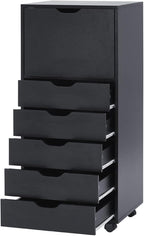 Naomi Home Carly 6-Drawer Craft & Office Storage Cabinet, – Mobile Filing Unit - Image 8