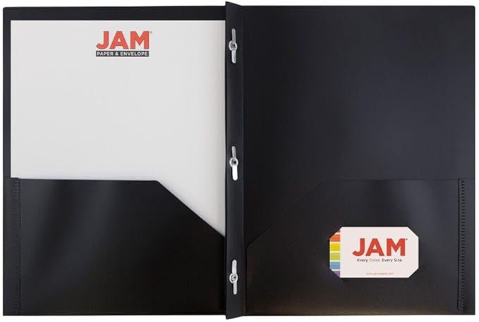 JAM PAPER Plastic 2 Pocket POP Folders - Image 5