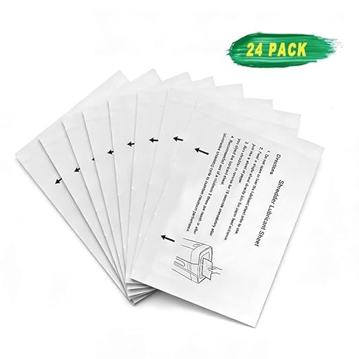 24PACK Paper Shredder Lubricant Sheets Shredder Oil Sheet - Image 2