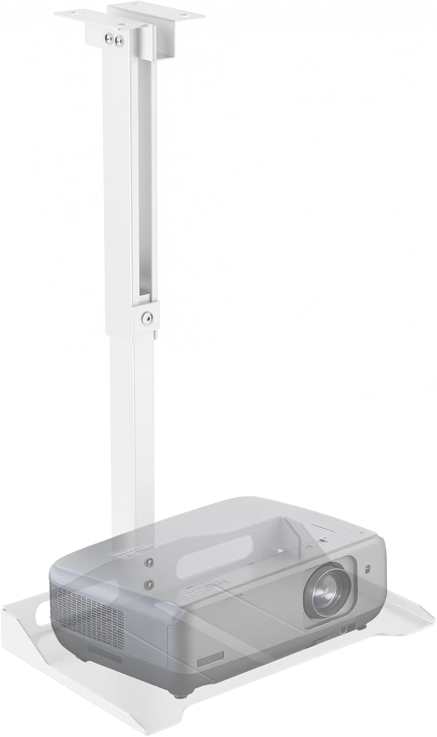 WALI Projector Ceiling Mount Tray, Height Adjustable Wall Mount Holder for Pr...