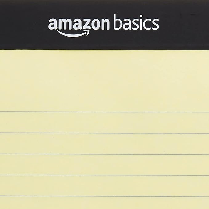Amazon Basics 50 sheet Wide Ruled Lined Writing Note Pad, 8.5" x 11.75" - Image 4