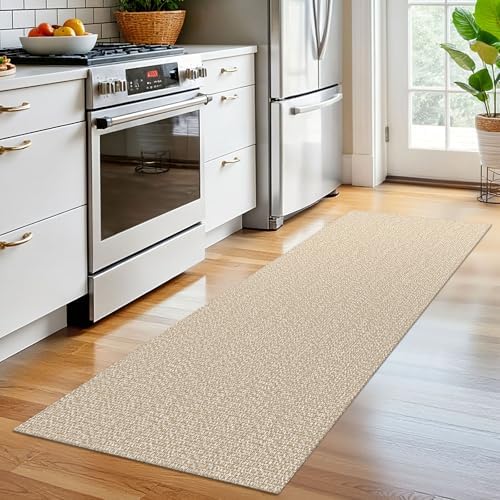 earthall washable runner rug 2x6 ft non slip showing dimensions