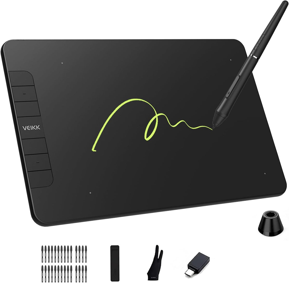 veikk vk640 drawing tablet, 6x4 inch pen tablet, main product view