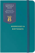 busy b address & birthday book - teal, main product view