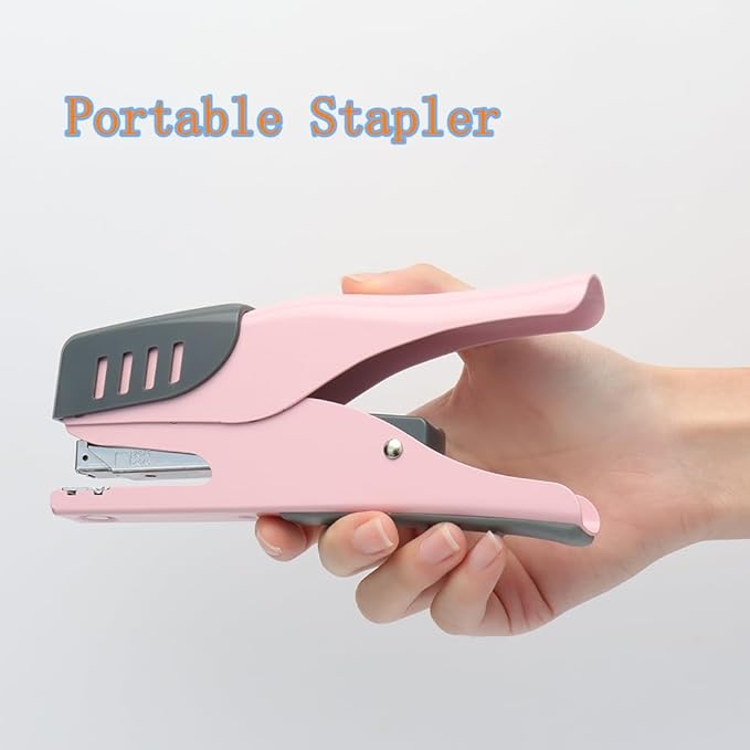 XiowDow Pink Stapler Cute Plier Staplers - Image 2