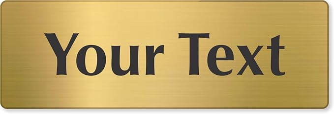 SmartSign Custom Brass Sign by SmartSign