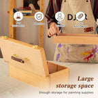 djar large art supply organizer tool box, solid, package contents