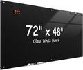MaxGear Glass Whiteboard Wall Mounted, Frameless Magnetic Dry Erase Board