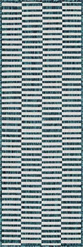 unique loom outdoor striped collection area rug, main product view