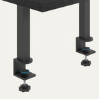 mahancris clamp on desk organizer, 3-tier desktop bookshelf, front angle view