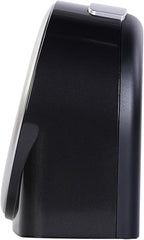 seiko qhe211klh non ticking bedroom alarm clock, black, main product view