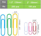 Vinaco Paper Clips Colorful, Durable and Rustproof, Coated Large Paperclips - Image 2